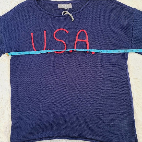Marled By RC USA Blue Knit Sweater NWT SZ M - Picture 8 of 10